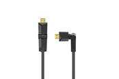 Skærmkabel - Hama HDMI Cable Ethernet Rotating Gold Black 3m - X1122111
