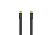 Skærmkabel - Hama HDMI Cable Ethernet Flat Black 3m - X1122118