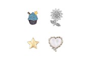 Mobil - Andet Tilbehør - ONSALA Charms Pimp Your Phone Metal and Plastic 4pcs - 577213
