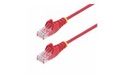 Netværkskabel - StarTech.com 5m Red Slim CAT6 Ethernet Cable Snagless 28AWG LSZH - patch cable - 5 m - red - Rød - 5m - N6PAT5MRDS