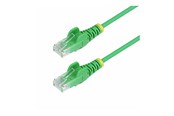 Netværkskabel - StarTech.com 7m Green Slim CAT6 Ethernet Cable Snagless 28AWG LSZH - patch cable - 7 m - green - Grøn - 7m - N6PAT7MGNS