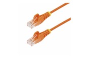 Netværkskabel - StarTech.com 7m Orange Slim CAT6 Ethernet Cable Snagless 28AWG LSZH - patch cable - 7 m - orange - Orange - 7m - N6PAT7MORS