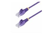 Netværkskabel - StarTech.com 15m Purple Slim CAT6 Ethernet Cable Snagless 28AWG LSZH - patch cable - 15 m - purple - Lilla - 15m - N6PAT15MPLS