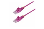 Netværkskabel - StarTech.com 1m Pink Slim CAT6 Ethernet Cable Snagless 28AWG LSZH - patch cable - 1 m - pink - Pink - 1m - N6PAT100CMPKS