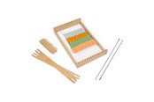 Kreativt Legetøj - Bigjigs Wooden Weaving Frame Set 10pcs. - 36064