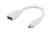 USB kabel - Deltaco USBC-1205 - USB-C adapter - USB Type A to 24 pin USB-C - 15 cm - USBC-1205