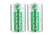Batteri - Deltaco Ultimate battery - Nordic Swan ecolabelled - 2 x LR14 / C type - Alkaline - ULT-LR14-2P