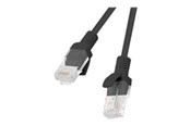 Netværkskabel - Lanberg patch cable - 3 m - RAL 9004 black - Sort - 3m - PCU6-10CC-0300-BK