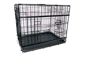 Hunde - Active Canis - Premium bur med skydedør - Sort - 61 x 46 x 51 cm - 97403