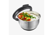 Køkkentilbehør - GEFU Rustfri stålskål m/låg og silikonebund 12cm MUOVO - G35025