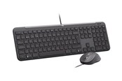 Tastatur - Logitech Signature Slim Wired Combo MK620 for Business - Tastatur & Mus sæt - Nordisk - Sort - 920-013347