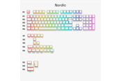 Tastatur - Glorious Aura V3 Keycaps White - Nordic ISO - (13 - Tilbehør til key switches - GLO-KB-ACC-KC-GPBT-AURA-WHT-ND