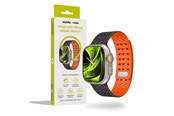 Smartwatch - Tilbehør - Mobile Origin Magnetic Strap - black/orange - Apple Watch 49mm/46mm/45mm/44mm - AWMS-01-BLK-ORG