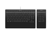 Tastatur - 3Dconnexion Keyboard Pro with Numpad - Tastatur & Numerisk sæt - Schweizisk - Sort - 3DX-700098