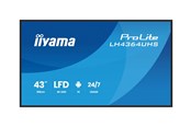Digital skiltning & Hotel - iiyama ProLite LH4364UHS-B1AG 43" Class (42.5" viewable) LED-backlit LCD display - 4K - for digital signage - LH4364UHS-B1AG