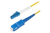 Netværkskabel - StarTech.com 5m (16.4ft) LC to SC (UPC) OS2 Single Mode Fiber Cable - patch cable - 5 m - yellow - Gul - 5m - SPSMLCSC-OS2-5M