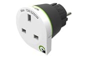 Kabler - diverse - Q2Power United Kingdom to Europe - power connector adaptor - BS 1363 to CEE 7/4 - UK2EU