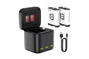 Batterier & batterigreb - TELESIN S0-BCG-10-TGP GoPro Triple Charger - S0-BCG-10-TGP