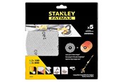 Værktøj - Stanley Abrasive Sheets Kit -5 Pcs - STA39297-XJ