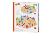 Brætspil - Goki Wooden Ludo Game 6 Players - 56298
