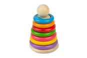 Babylegetøj - Bigjigs Wooden Secret Shape Stacker 16pcs. - 37011