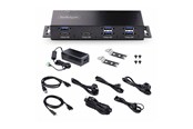 USB hub - StarTech.com 7-Port Industrial USB Hub 10Gbps Hub Metal Mountable TAA - hub - industrial - 7 ports - rack-mountable - TAA Compliant USB hub - 7 ports - Sort - HB31C5A2CME
