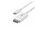Skærmkabel - StarTech.com 6.6ft (2m) USB C to DisplayPort 1.2 Cable Bidirectional - DisplayPort cable - 24 pin USB-C to DisplayPort - 1.9 m - CDP2DP2MBW