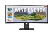 Skærm - 34" Lenovo ThinkVision T34WD-40 - 3440x1440 (UWQHD) - 120Hz - VA - 100W USB-C - 64AEGAT1EU