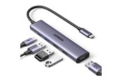 Dockingstation - UGREEN 5-in-1 USB-C to 1*USB.3.0+2*USB.2.0+HDMI Hub with USB-C Power Supply - 15495-UG