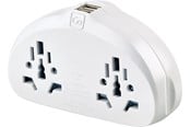 Mobil - Adaptere & Opladere - Go Travel World-USA Adapter Duo + USB - 5016326606326