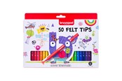 Skrive- og Tegneværktøjer - Bruynzeel Felt-Tip Pens Set 50 Colors - 60121250