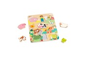 Puslespil - Classic World Wooden Puzzle Animal Puzzle 10 pcs. Wood - 40070