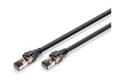 Netværkskabel - DIGITUS patch cable - 50 cm - black - Sort - 0.5m - DK-1843-005