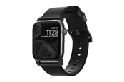 Smartwatch - Tilbehør - Nomad - Modern Band - 44mm/42mm | Black Hardware | Black Leather - NM1A41BM00