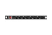 Strømkabel (ekstern) - Lanberg - power distribution unit - 4000 Watt - PDU-08F-0200-BK