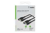 USB kabel - Belkin BOOST CHARGE Lightning cable - Lightning / USB - 1 m - CAA001BT1MBK2PK