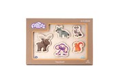 Puslespil - Fantorangen & Fantus TRÆPUSLESPIL 5 BRIKKER DYRENE I SKOVEN - 62-112070