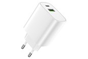 Mobil - Adaptere & Opladere - Forever 20W USB-C PD & QC Wall Charger White - GSM113213