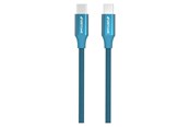 USB kabel - GreyLime Braided USB-C to USB-C 60W Cable Blue 1 m - C21C60C1M01