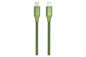 USB kabel - GreyLime Braided USB-C to USB-C Cable Green 1 m - C21CC1M03