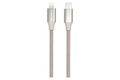 USB kabel - GreyLime Braided USB-C to MFi Lightning Cable Beige 1 m - C21CL1M02