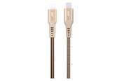 USB kabel - GreyLime Braided USB-C to Lightning Cable Beige 3 m - C21CL3M02