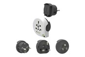 Strømkabel (ekstern) - Q2Power Qplux World 3in1 Rejseadapter - 2,200110