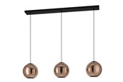 Lamper - EGLO Stars of Light CORDOBA langbordspendel 3xE27  L1255 sort/kobber - 390095