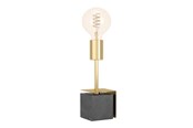 Lamper - EGLO Stars of Light CARMITA bordlampe E27 H260 sort/børstet messing - 390168