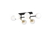Lamper - EGLO Stars of Light PAZ loftlampe 6xE14 L775 sort/børstet messing - 390176