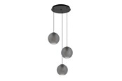 Lamper - EGLO Stars of Light ARANGONA klyngependel 3L E27 sort/grå - 390213
