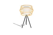Lamper - EGLO Stars of Light MONTERROSO bordlampe, sort/bambus/hvid - 390235