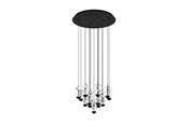 Lamper - EGLO Stars of Light PIANOPOLI 2 pendel 15L sort/krystal - 390277