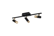 Lamper - EGLO Stars of Light TOMARES spotskinne 3x5W 3x480lm sort/messing - 39146